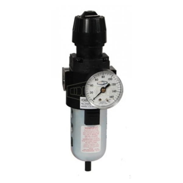 Wilkerson by Self-Relieving Standard Compact Filter/Regulator with GC230 Gauge and Bowl Guard, Polyc